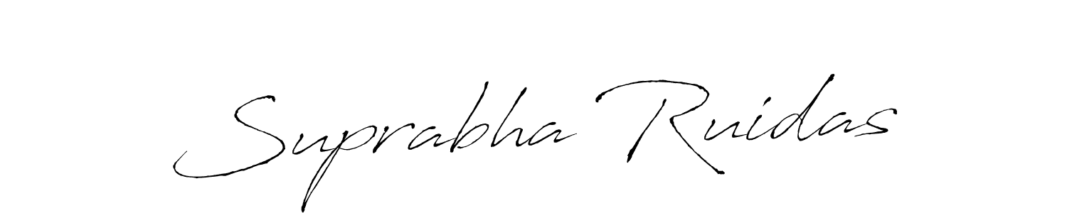 Similarly Antro_Vectra is the best handwritten signature design. Signature creator online .You can use it as an online autograph creator for name Suprabha Ruidas. Suprabha Ruidas signature style 6 images and pictures png