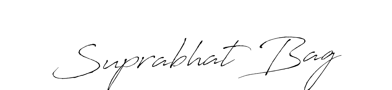 Suprabhat Bag stylish signature style. Best Handwritten Sign (Antro_Vectra) for my name. Handwritten Signature Collection Ideas for my name Suprabhat Bag. Suprabhat Bag signature style 6 images and pictures png