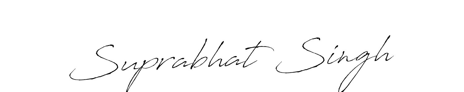 Create a beautiful signature design for name Suprabhat Singh. With this signature (Antro_Vectra) fonts, you can make a handwritten signature for free. Suprabhat Singh signature style 6 images and pictures png