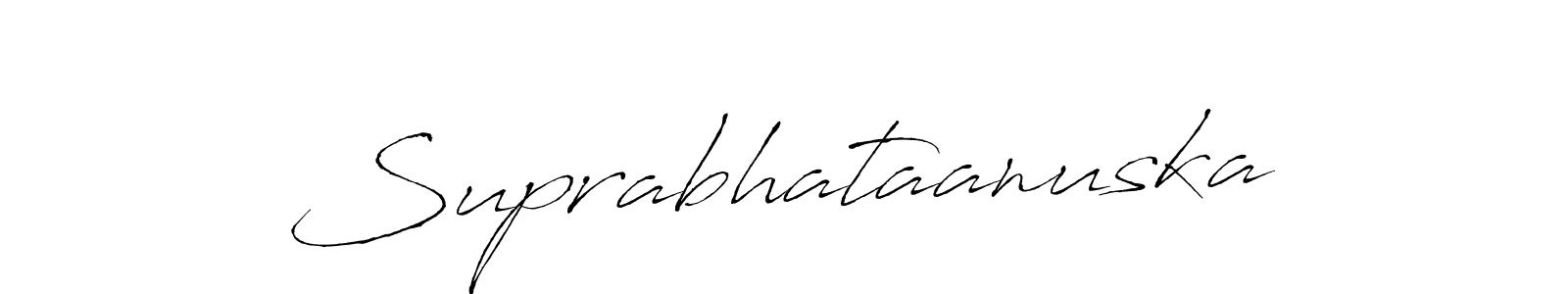 Create a beautiful signature design for name Suprabhataanuska. With this signature (Antro_Vectra) fonts, you can make a handwritten signature for free. Suprabhataanuska signature style 6 images and pictures png