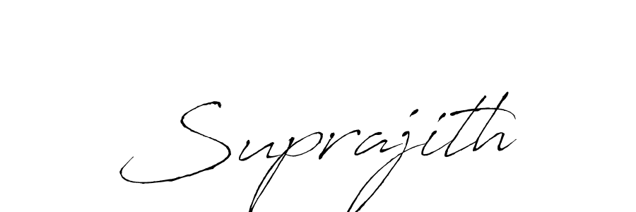 Design your own signature with our free online signature maker. With this signature software, you can create a handwritten (Antro_Vectra) signature for name Suprajith. Suprajith signature style 6 images and pictures png