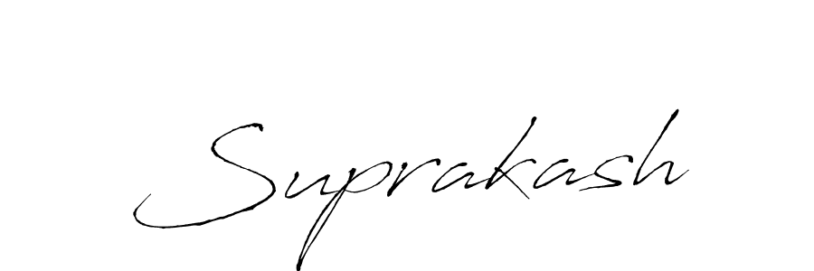 Design your own signature with our free online signature maker. With this signature software, you can create a handwritten (Antro_Vectra) signature for name Suprakash. Suprakash signature style 6 images and pictures png