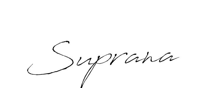 How to make Suprana name signature. Use Antro_Vectra style for creating short signs online. This is the latest handwritten sign. Suprana signature style 6 images and pictures png