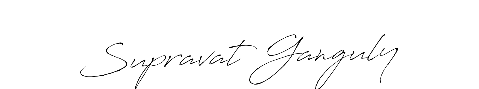 Create a beautiful signature design for name Supravat Ganguly. With this signature (Antro_Vectra) fonts, you can make a handwritten signature for free. Supravat Ganguly signature style 6 images and pictures png