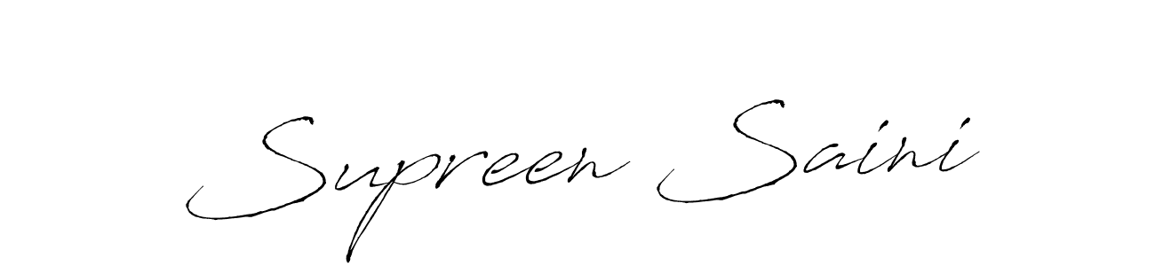Similarly Antro_Vectra is the best handwritten signature design. Signature creator online .You can use it as an online autograph creator for name Supreen Saini. Supreen Saini signature style 6 images and pictures png