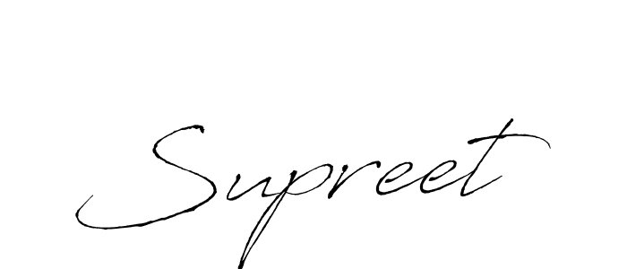 Create a beautiful signature design for name Supreet. With this signature (Antro_Vectra) fonts, you can make a handwritten signature for free. Supreet signature style 6 images and pictures png