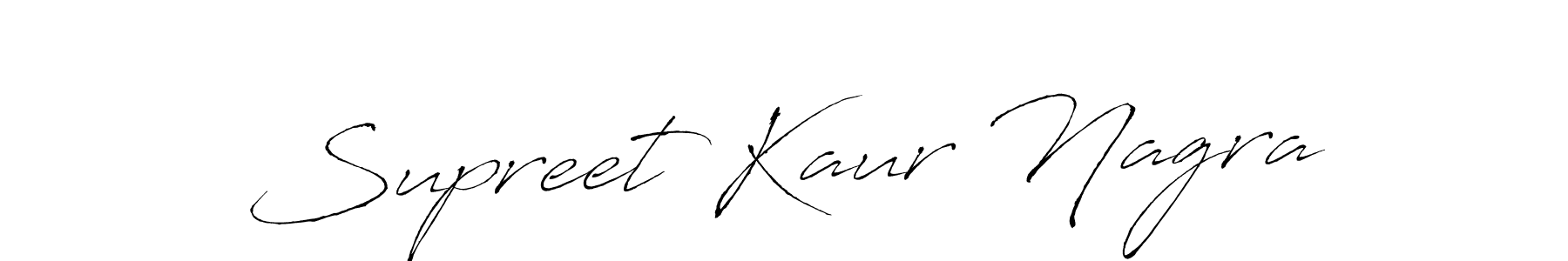 Make a beautiful signature design for name Supreet Kaur Nagra. With this signature (Antro_Vectra) style, you can create a handwritten signature for free. Supreet Kaur Nagra signature style 6 images and pictures png