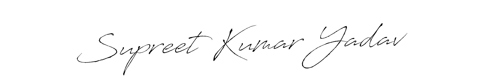 Also we have Supreet Kumar Yadav name is the best signature style. Create professional handwritten signature collection using Antro_Vectra autograph style. Supreet Kumar Yadav signature style 6 images and pictures png