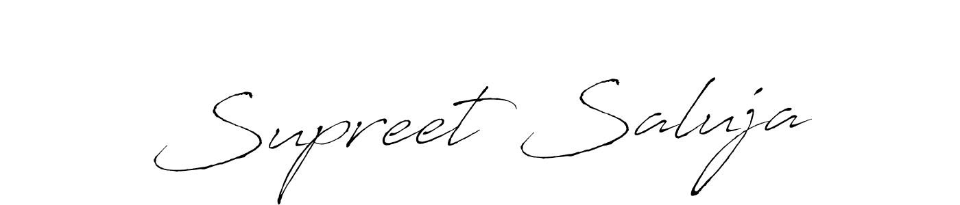 It looks lik you need a new signature style for name Supreet Saluja. Design unique handwritten (Antro_Vectra) signature with our free signature maker in just a few clicks. Supreet Saluja signature style 6 images and pictures png
