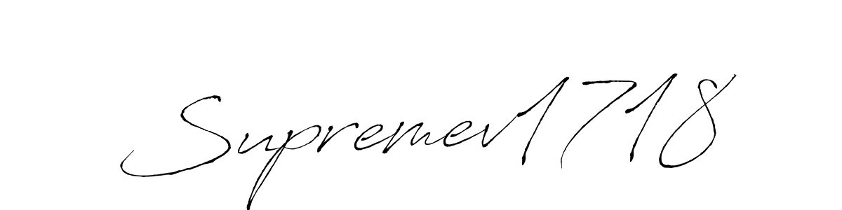 Create a beautiful signature design for name Supremev1718. With this signature (Antro_Vectra) fonts, you can make a handwritten signature for free. Supremev1718 signature style 6 images and pictures png