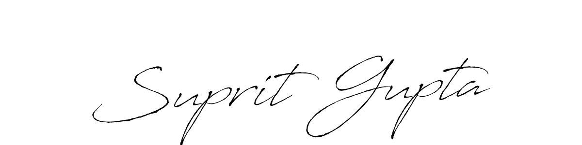 Make a beautiful signature design for name Suprit Gupta. With this signature (Antro_Vectra) style, you can create a handwritten signature for free. Suprit Gupta signature style 6 images and pictures png