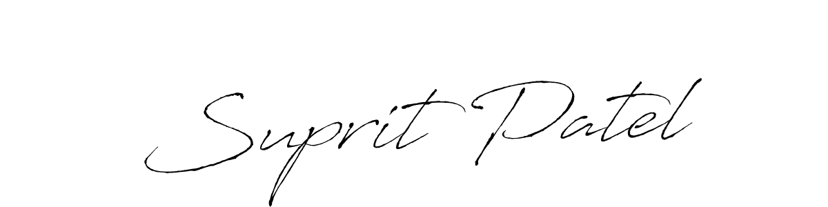 You should practise on your own different ways (Antro_Vectra) to write your name (Suprit Patel) in signature. don't let someone else do it for you. Suprit Patel signature style 6 images and pictures png