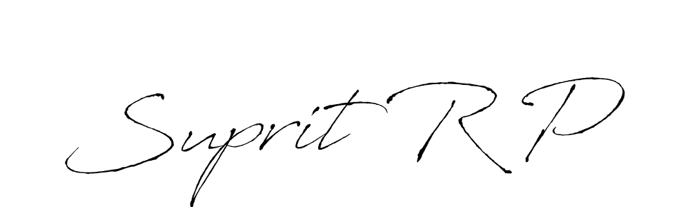 You should practise on your own different ways (Antro_Vectra) to write your name (Suprit R P) in signature. don't let someone else do it for you. Suprit R P signature style 6 images and pictures png