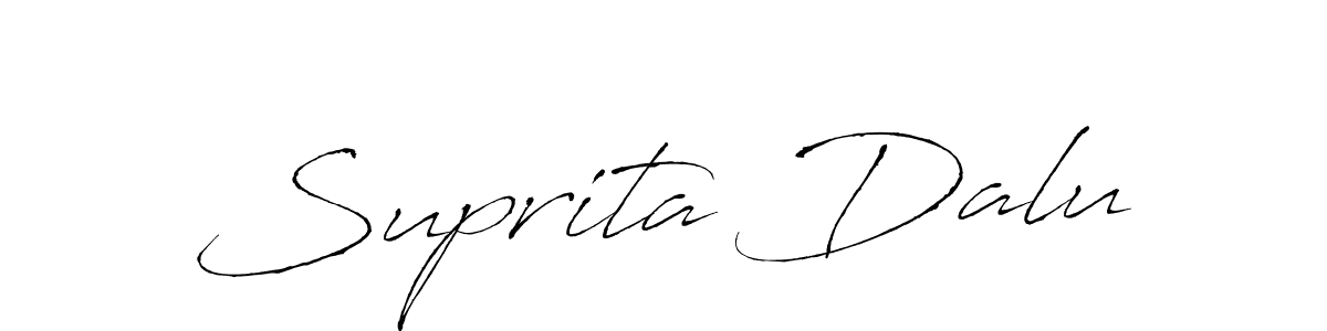 Make a beautiful signature design for name Suprita Dalu. Use this online signature maker to create a handwritten signature for free. Suprita Dalu signature style 6 images and pictures png