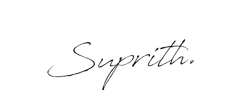 How to make Suprith. name signature. Use Antro_Vectra style for creating short signs online. This is the latest handwritten sign. Suprith. signature style 6 images and pictures png