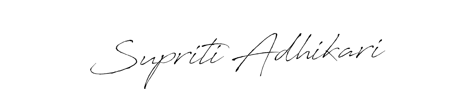 You should practise on your own different ways (Antro_Vectra) to write your name (Supriti Adhikari) in signature. don't let someone else do it for you. Supriti Adhikari signature style 6 images and pictures png