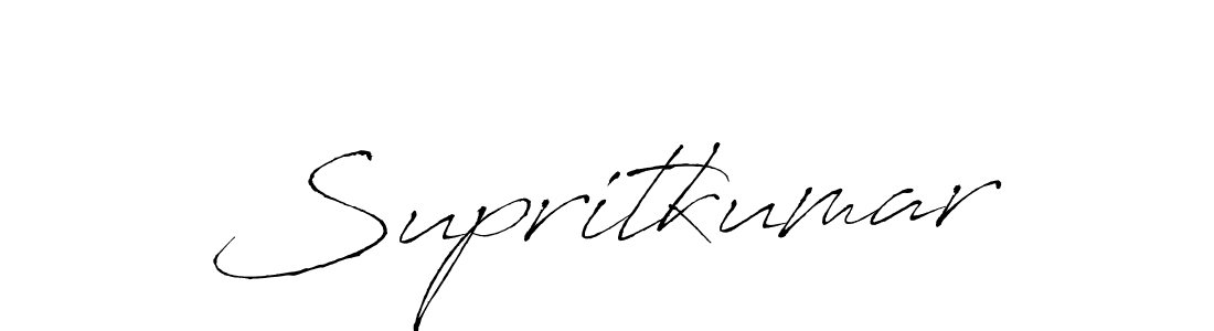 Design your own signature with our free online signature maker. With this signature software, you can create a handwritten (Antro_Vectra) signature for name Supritkumar. Supritkumar signature style 6 images and pictures png