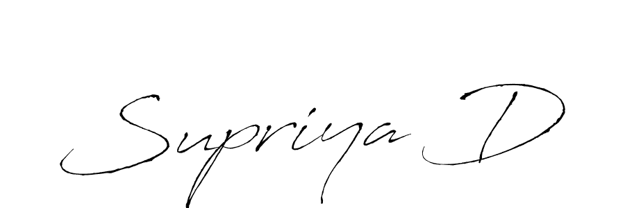 Supriya D stylish signature style. Best Handwritten Sign (Antro_Vectra) for my name. Handwritten Signature Collection Ideas for my name Supriya D. Supriya D signature style 6 images and pictures png