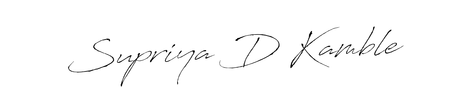 Create a beautiful signature design for name Supriya D Kamble. With this signature (Antro_Vectra) fonts, you can make a handwritten signature for free. Supriya D Kamble signature style 6 images and pictures png