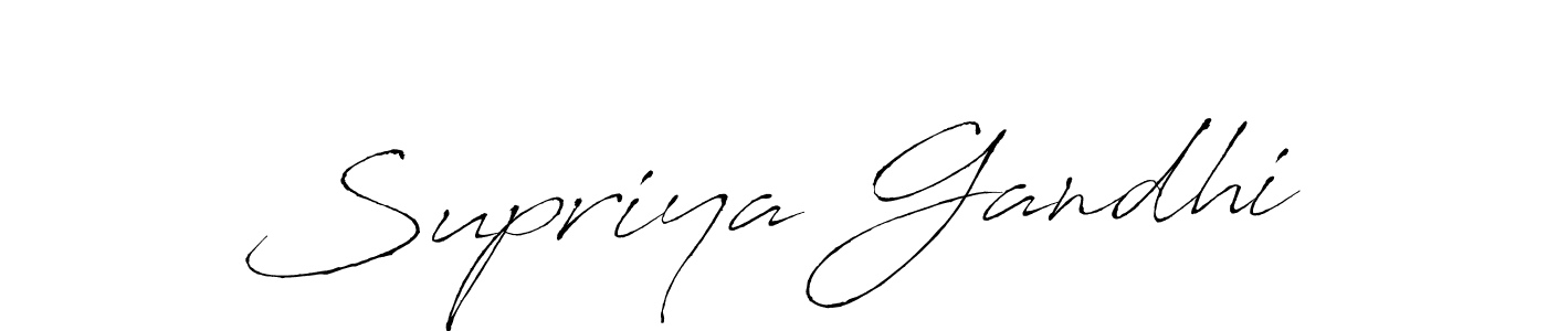 Design your own signature with our free online signature maker. With this signature software, you can create a handwritten (Antro_Vectra) signature for name Supriya Gandhi. Supriya Gandhi signature style 6 images and pictures png