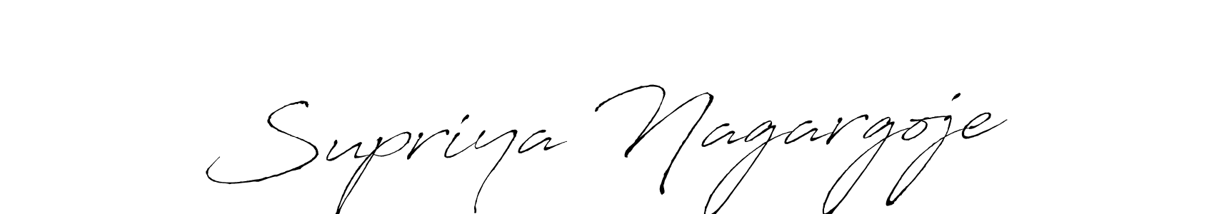 Design your own signature with our free online signature maker. With this signature software, you can create a handwritten (Antro_Vectra) signature for name Supriya Nagargoje. Supriya Nagargoje signature style 6 images and pictures png