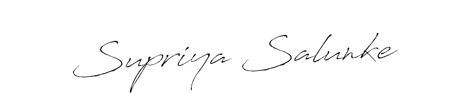 The best way (Antro_Vectra) to make a short signature is to pick only two or three words in your name. The name Supriya Salunke include a total of six letters. For converting this name. Supriya Salunke signature style 6 images and pictures png