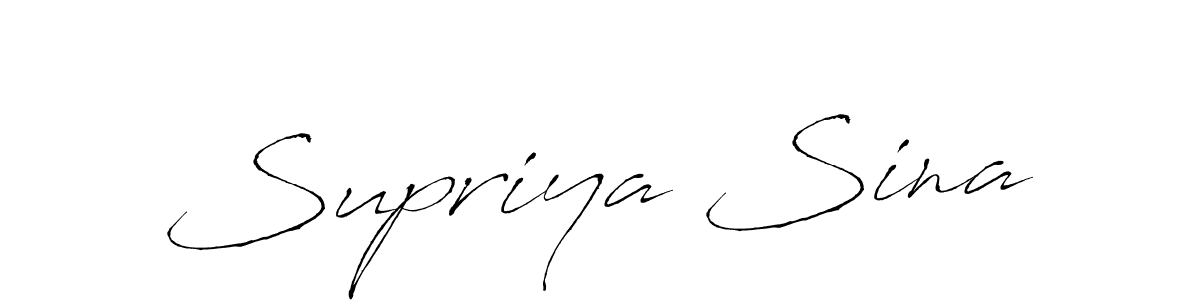 Design your own signature with our free online signature maker. With this signature software, you can create a handwritten (Antro_Vectra) signature for name Supriya Sina. Supriya Sina signature style 6 images and pictures png