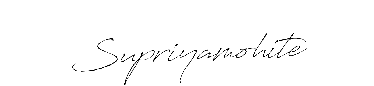 How to make Supriyamohite signature? Antro_Vectra is a professional autograph style. Create handwritten signature for Supriyamohite name. Supriyamohite signature style 6 images and pictures png