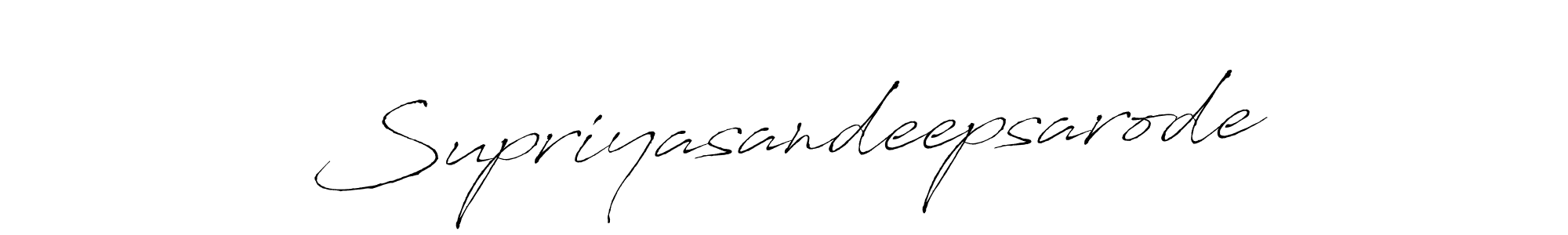 Design your own signature with our free online signature maker. With this signature software, you can create a handwritten (Antro_Vectra) signature for name Supriyasandeepsarode. Supriyasandeepsarode signature style 6 images and pictures png