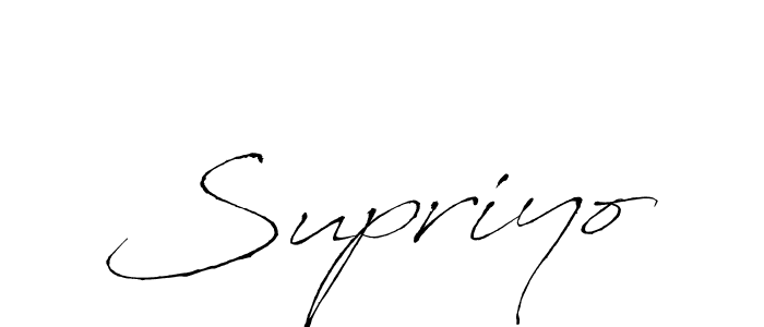 Design your own signature with our free online signature maker. With this signature software, you can create a handwritten (Antro_Vectra) signature for name Supriyo. Supriyo signature style 6 images and pictures png