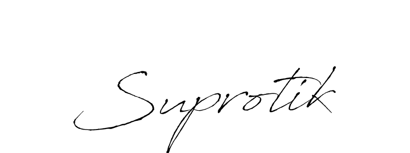 Use a signature maker to create a handwritten signature online. With this signature software, you can design (Antro_Vectra) your own signature for name Suprotik. Suprotik signature style 6 images and pictures png