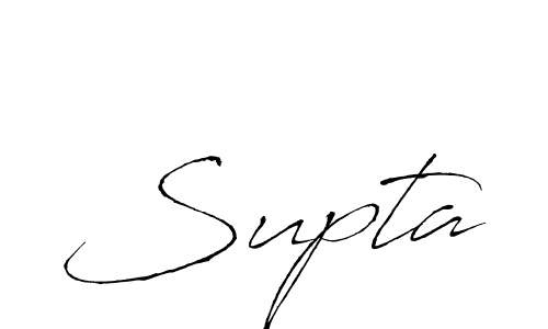 Design your own signature with our free online signature maker. With this signature software, you can create a handwritten (Antro_Vectra) signature for name Supta. Supta signature style 6 images and pictures png