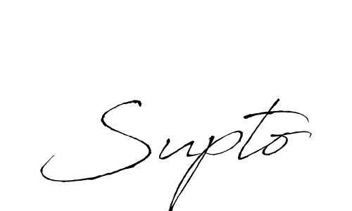 How to make Supto signature? Antro_Vectra is a professional autograph style. Create handwritten signature for Supto name. Supto signature style 6 images and pictures png