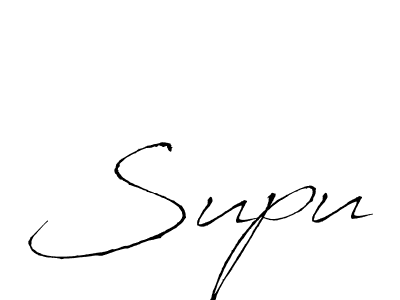 Design your own signature with our free online signature maker. With this signature software, you can create a handwritten (Antro_Vectra) signature for name Supu. Supu signature style 6 images and pictures png