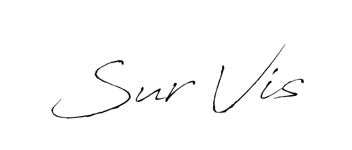 Use a signature maker to create a handwritten signature online. With this signature software, you can design (Antro_Vectra) your own signature for name Sur Vis. Sur Vis signature style 6 images and pictures png