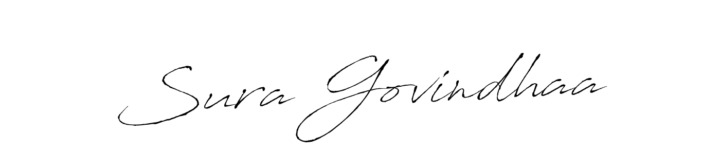Also we have Sura Govindhaa name is the best signature style. Create professional handwritten signature collection using Antro_Vectra autograph style. Sura Govindhaa signature style 6 images and pictures png