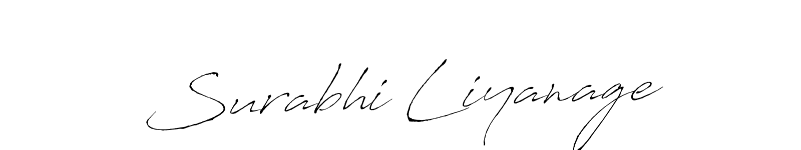 This is the best signature style for the Surabhi Liyanage name. Also you like these signature font (Antro_Vectra). Mix name signature. Surabhi Liyanage signature style 6 images and pictures png