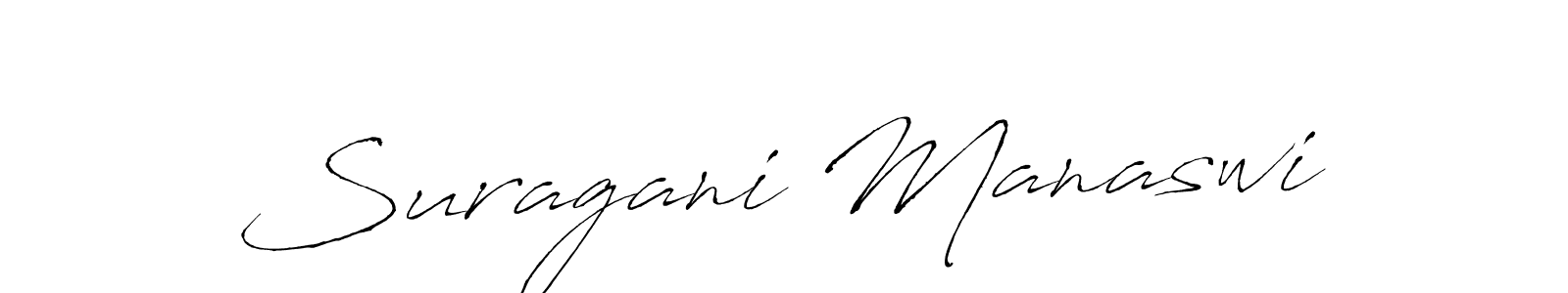 if you are searching for the best signature style for your name Suragani Manaswi. so please give up your signature search. here we have designed multiple signature styles  using Antro_Vectra. Suragani Manaswi signature style 6 images and pictures png