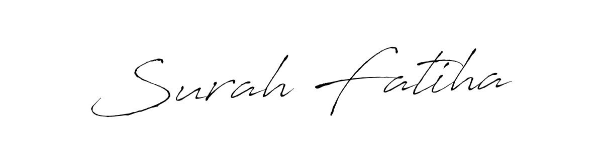 Surah Fatiha stylish signature style. Best Handwritten Sign (Antro_Vectra) for my name. Handwritten Signature Collection Ideas for my name Surah Fatiha. Surah Fatiha signature style 6 images and pictures png