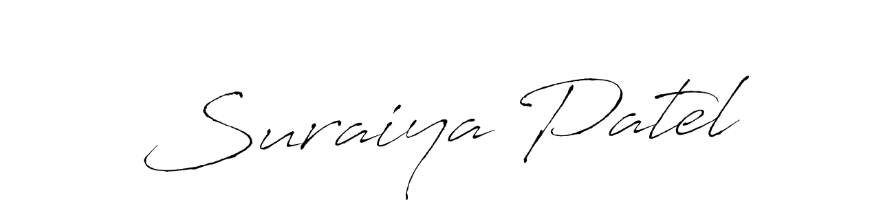 Use a signature maker to create a handwritten signature online. With this signature software, you can design (Antro_Vectra) your own signature for name Suraiya Patel. Suraiya Patel signature style 6 images and pictures png