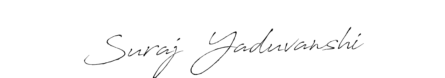 Also we have Suraj  Yaduvanshi name is the best signature style. Create professional handwritten signature collection using Antro_Vectra autograph style. Suraj  Yaduvanshi signature style 6 images and pictures png