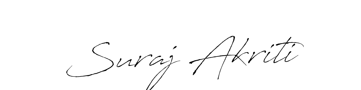 Make a beautiful signature design for name Suraj Akriti. Use this online signature maker to create a handwritten signature for free. Suraj Akriti signature style 6 images and pictures png