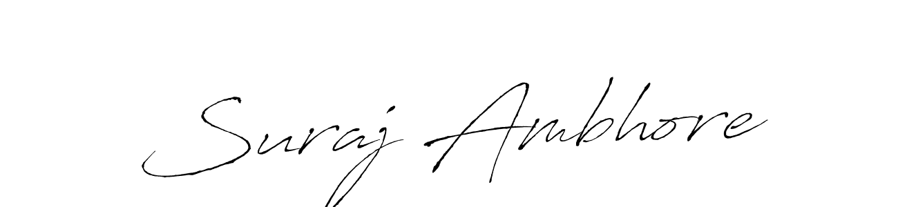 Use a signature maker to create a handwritten signature online. With this signature software, you can design (Antro_Vectra) your own signature for name Suraj Ambhore. Suraj Ambhore signature style 6 images and pictures png