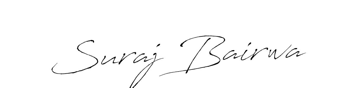 How to make Suraj Bairwa signature? Antro_Vectra is a professional autograph style. Create handwritten signature for Suraj Bairwa name. Suraj Bairwa signature style 6 images and pictures png