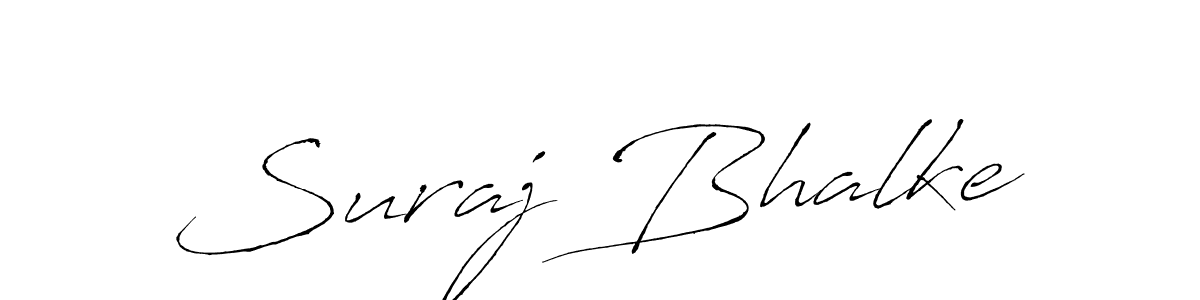 How to make Suraj Bhalke name signature. Use Antro_Vectra style for creating short signs online. This is the latest handwritten sign. Suraj Bhalke signature style 6 images and pictures png