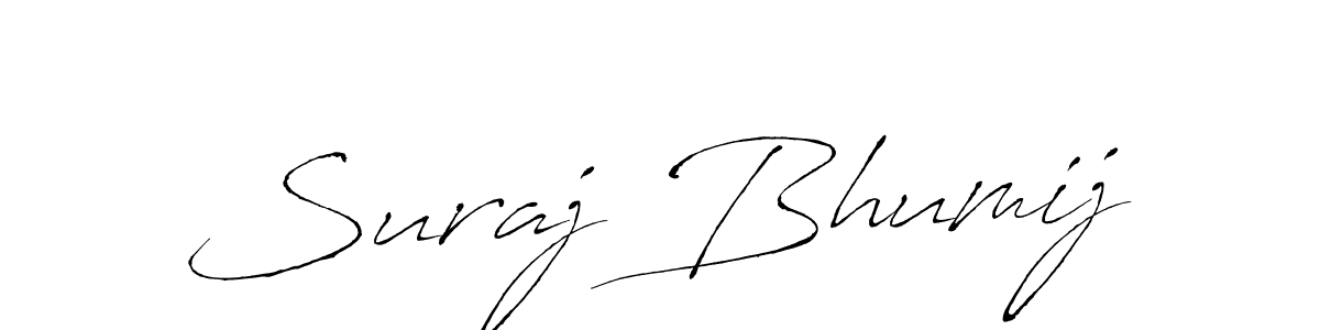 Use a signature maker to create a handwritten signature online. With this signature software, you can design (Antro_Vectra) your own signature for name Suraj Bhumij. Suraj Bhumij signature style 6 images and pictures png