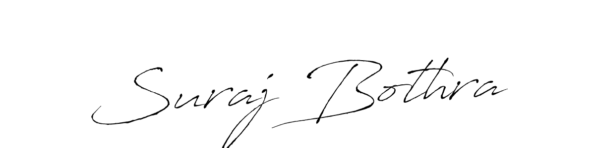 How to make Suraj Bothra name signature. Use Antro_Vectra style for creating short signs online. This is the latest handwritten sign. Suraj Bothra signature style 6 images and pictures png