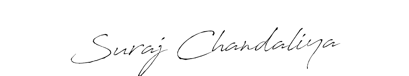 Suraj Chandaliya stylish signature style. Best Handwritten Sign (Antro_Vectra) for my name. Handwritten Signature Collection Ideas for my name Suraj Chandaliya. Suraj Chandaliya signature style 6 images and pictures png