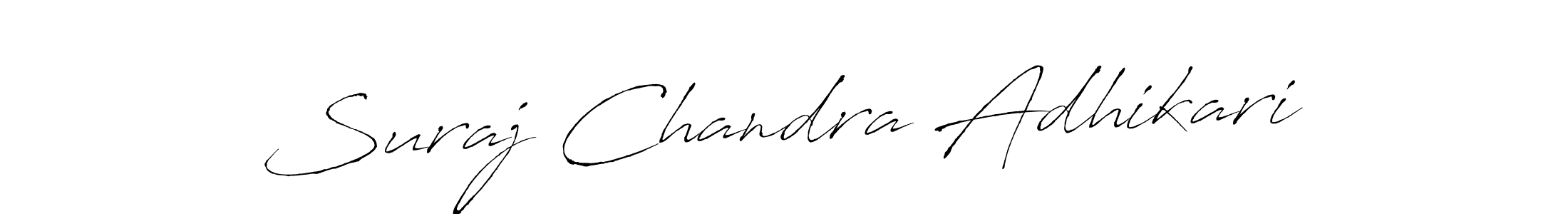 Design your own signature with our free online signature maker. With this signature software, you can create a handwritten (Antro_Vectra) signature for name Suraj Chandra Adhikari. Suraj Chandra Adhikari signature style 6 images and pictures png