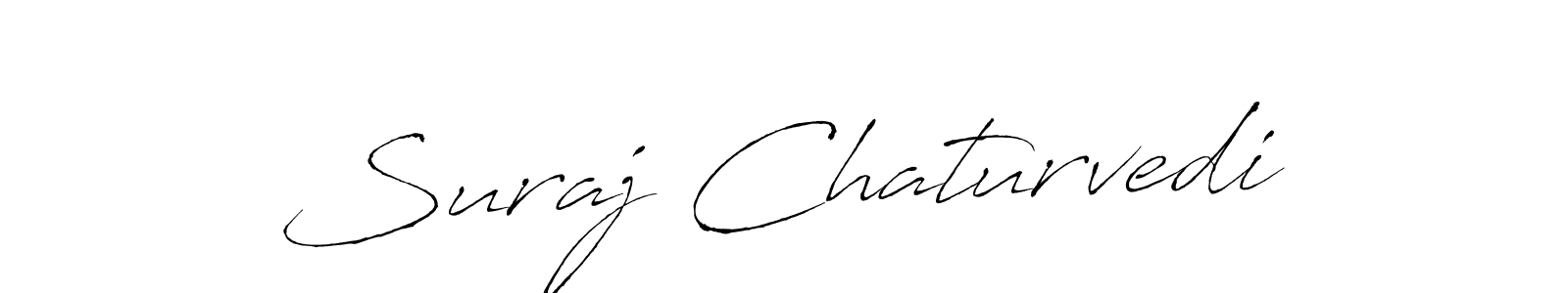 Make a beautiful signature design for name Suraj Chaturvedi. With this signature (Antro_Vectra) style, you can create a handwritten signature for free. Suraj Chaturvedi signature style 6 images and pictures png